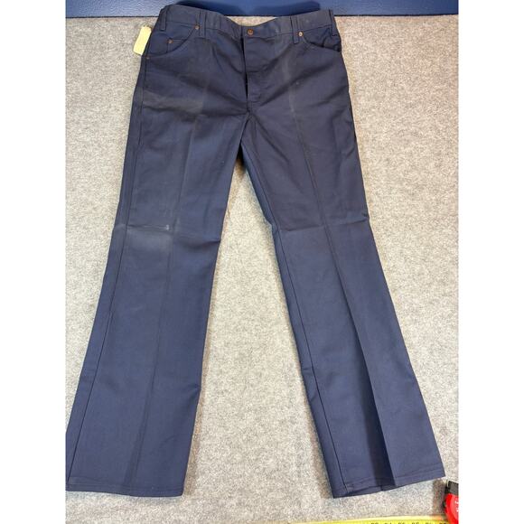 VINTAGE Sears Roebucks Bootcut Jeans Mens 40x32 Blue Incredi-Cloth Deadstock NWT - Picture 1 of 6